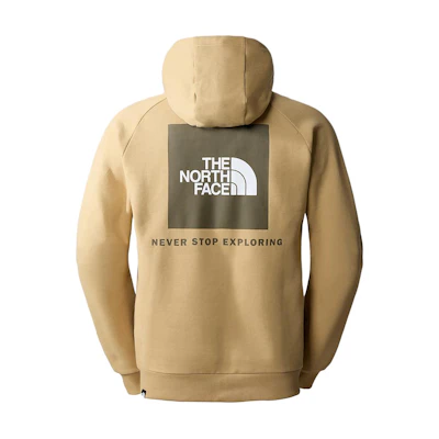 TNF Redbox Logo Hoodie Khaki Fleece Pullover NF0A2ZWU-LK5