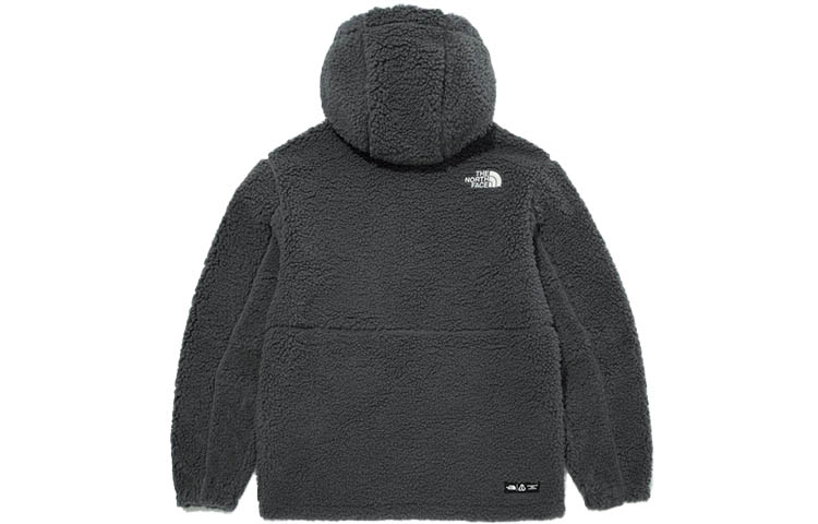 THE NORTH FACE Relaxed Fit Logo Fleece Hoodie Jacket Unisex - Grey NJ4FM57D 圖 3