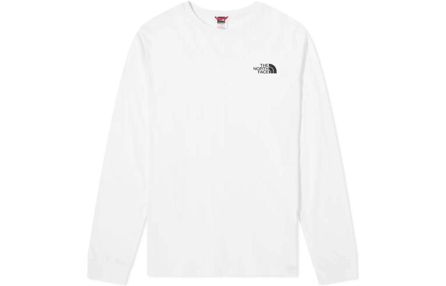 TNF Relaxed Fit Logo Print Crewneck Sweatshirt - White NF0A3L3B-FN4