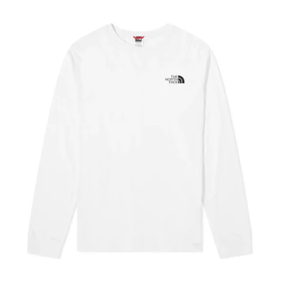 TNF Relaxed Fit Logo Print Crewneck Sweatshirt - White NF0A3L3B-FN4