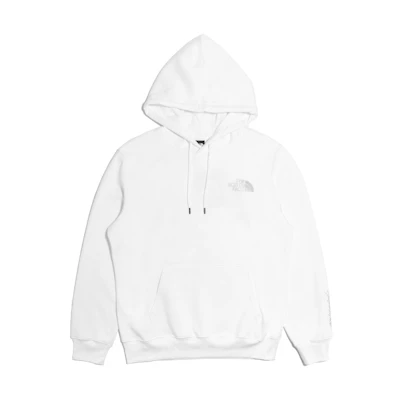 TNF Relaxed Fit Script Logo Hoodie White NF0A7UO5-LA5
