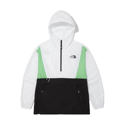 TNF Reston Anorak Colorblock Hoodie Jacket Unisex White NA3LN00K