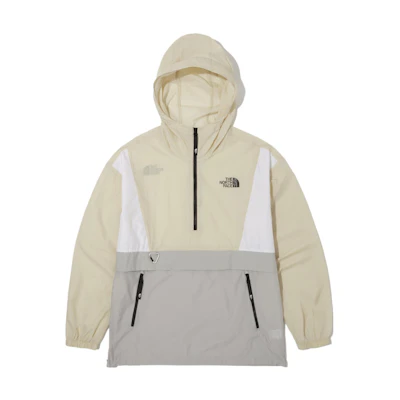 TNF Reston Anorak Off-White Colorblock Hooded Jacket NA3LN00J