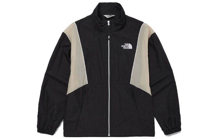 TNF Reston Jacket Retro Sports Colorblock Relaxed Black Jacket NJ3LN01M