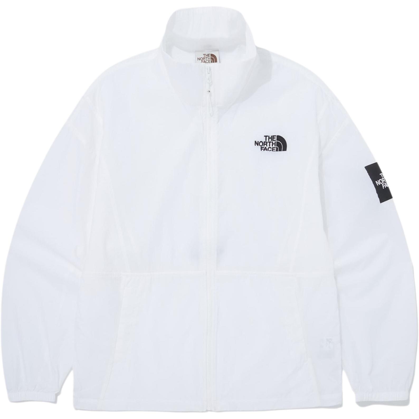 The North Face Reston White Logo Stand Collar Loose Jacket Unisex NJ3LQ04K