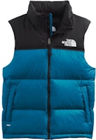 The North Face Retro Blue Water-Resistant 700-Fill Packable Down Vest NF0A3JQQ-M19 The North Face Retro Blue Water-Resistant 700-Fill Packable Down Vest NF0A3JQQ-M19