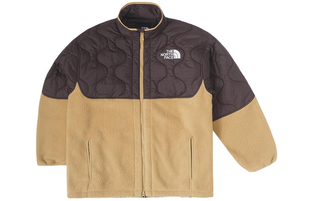 TNF Retro Colorblock Brown Padded Jacket with Zip Design NF0A83Q4-I0J
