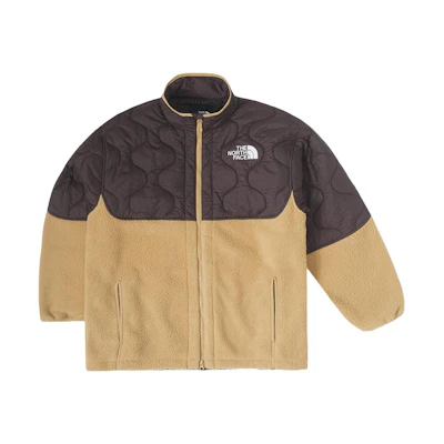 TNF Retro Colorblock Brown Padded Jacket with Zip Design NF0A83Q4-I0J