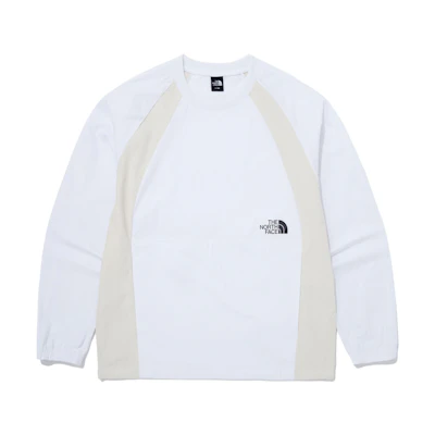 TNF Retro Colorblock Crewneck Sweatshirt White NM5MQ02B