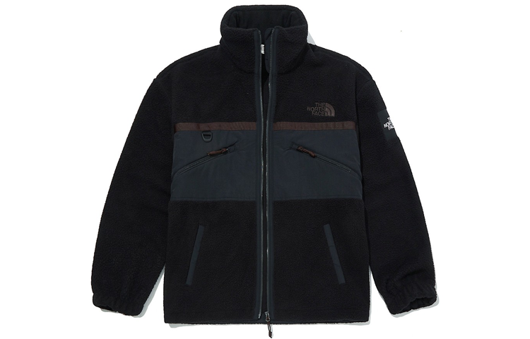 TNF Retro Colorblock Fleece Collar Jacket Black (Couples Edition) NJ4FM01L