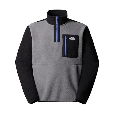 TNF Retro Colorblock Fleece Pullover Jacket - Gray NF0A883S-RPI