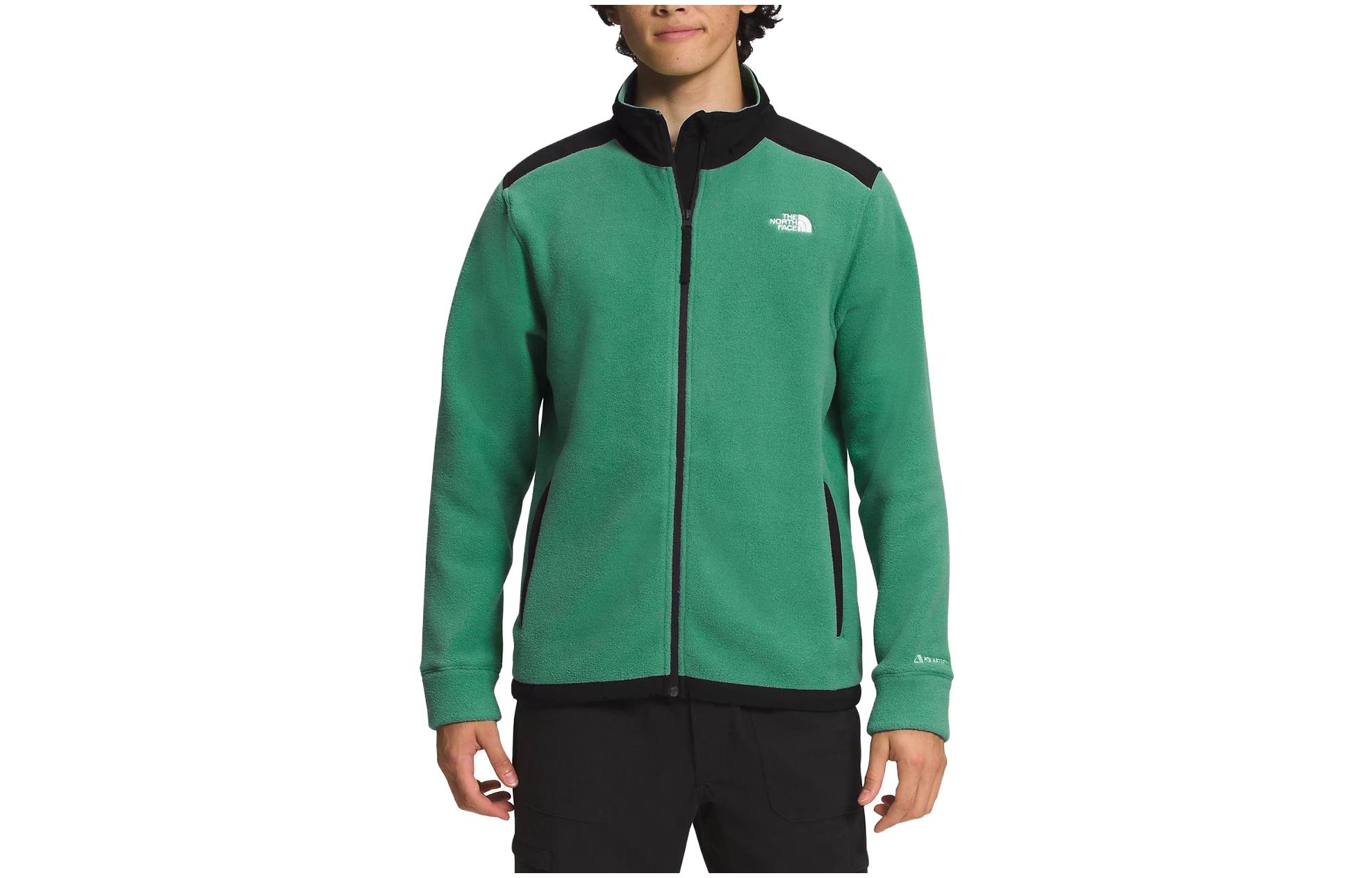 TNF Retro Colorblock Full-Zip Logo Jacket Green/Black NF0A7WWL-PK1