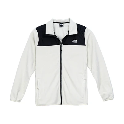 TNF Retro Colorblock Logo Fleece Jacket White - Fall/Winter NF0A49AE-738