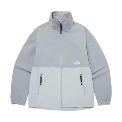 TNF Retro Colorblock Logo Jacket - Unisex Casual Gray Jacket NJ3BQ05D