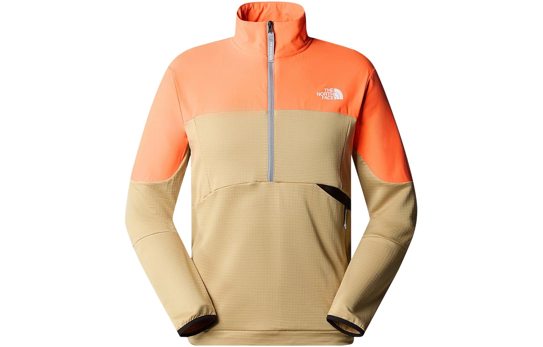 TNF Retro Colorblock Logo Pullover Jacket Khaki NF0A859T-Z0O