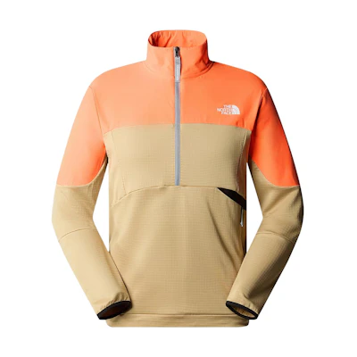 TNF Retro Colorblock Logo Pullover Jacket Khaki NF0A859T-Z0O