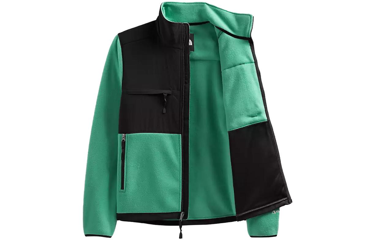 TNF Retro Colorblock Logo Zip-Up Jacket Green/Black Unisex NF0A7UR2-N11