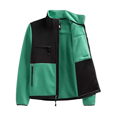 TNF Retro Colorblock Logo Zip-Up Jacket Green/Black Unisex NF0A7UR2-N11