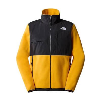 TNF Retro Colorblock Stand Collar Multi-Pocket Jacket Yellow Mens NF0A7UR2-ZU3