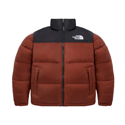 TNF Retro Colorblock Zip-Up Jacket Red Brown NJ1DP56B