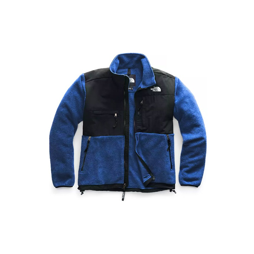 The North Face Retro Denali Logo Print Fleece Jacket Blue NF0A3XCDCZ6