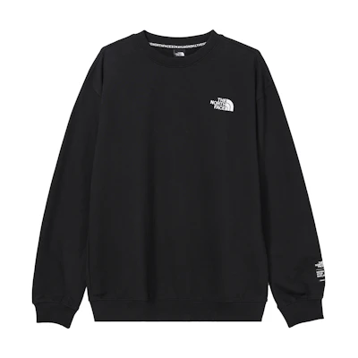 TNF Retro Embroidered Logo Pullover Sweatshirt Black (Unisex) NM5MM01A