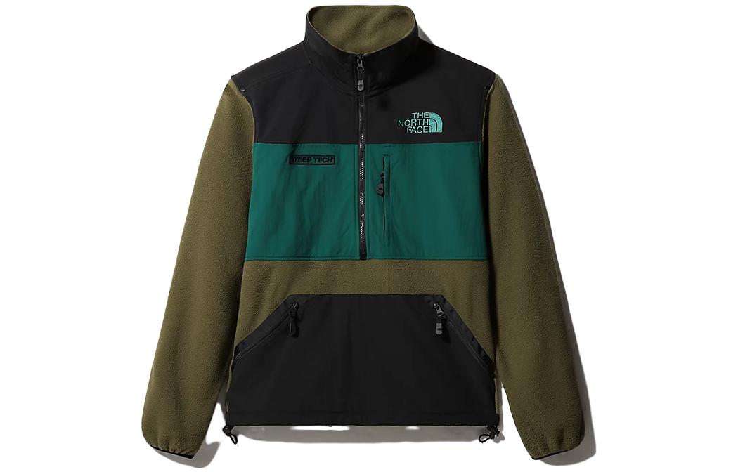 The North Face Retro Fleece Half-Zip Pullover Sweater Unisex - Gray/Green NF0A4QYQ-SH2