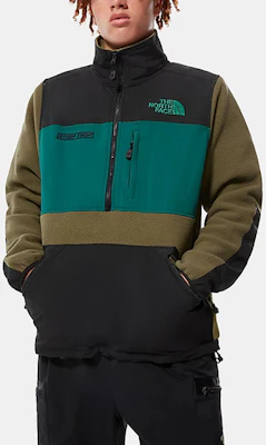 The North Face Retro Fleece Half-Zip Pullover Unisex - Abu-Abu/Hijau. NF0A4QYQ-SH2 Shop The North Face Retro Fleece Half-Zip Pullover Unisex - Abu-Abu/Hijau. NF0A4QYQ-SH2