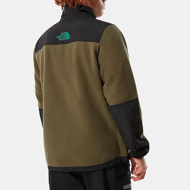 Purchase 北面复古抓绒半拉链套头毛衣男女款 - 灰绿色 NF0A4QYQ-SH2