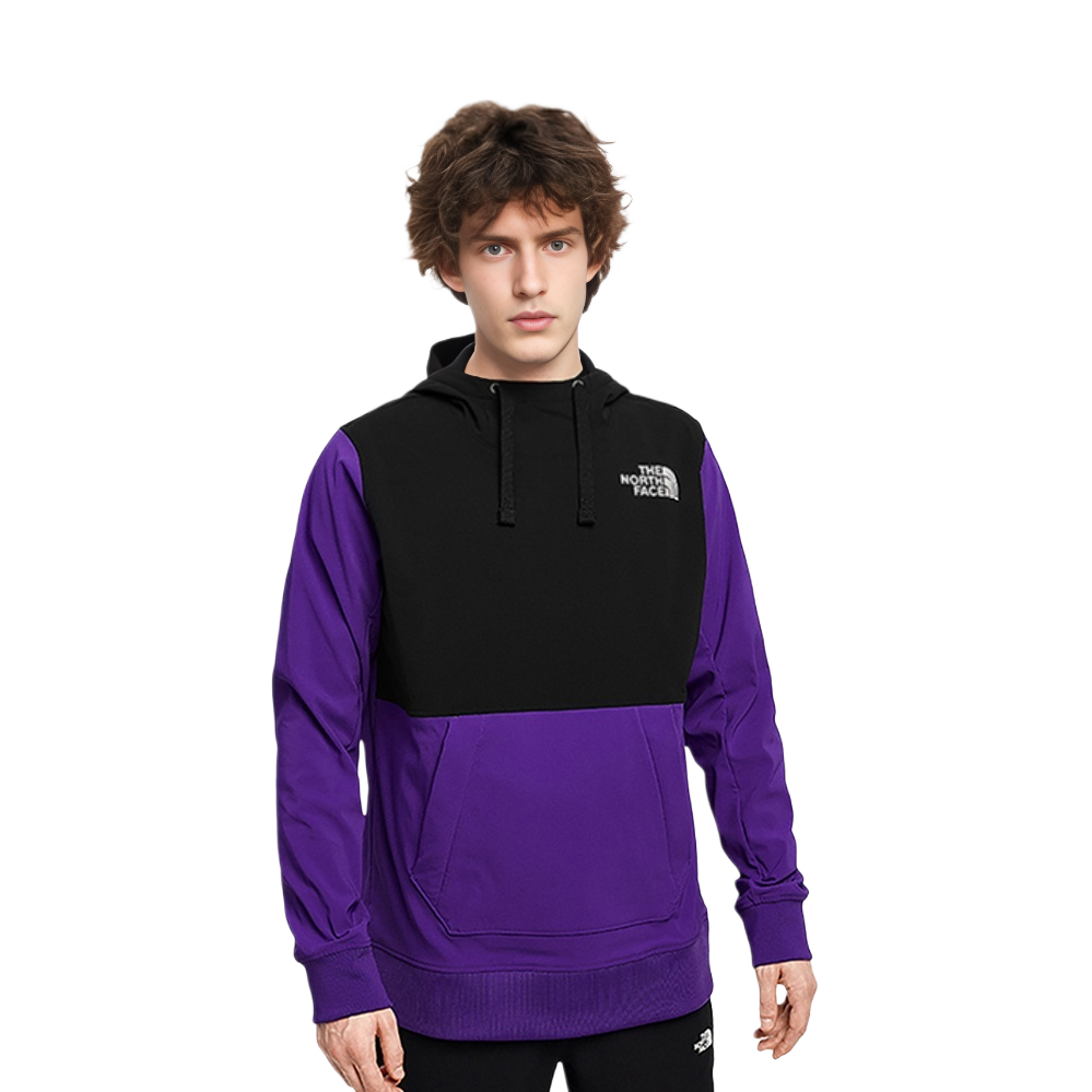 Shop The North Face Retro Fleece Pullover Hoodie Ungu Gaya Luarannya NF0A4VVU-S96