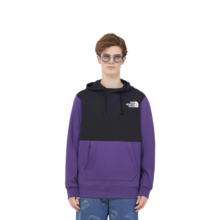 Purchase The North Face Retro Fleece Pullover Hoodie Ungu Gaya Luarannya NF0A4VVU-S96