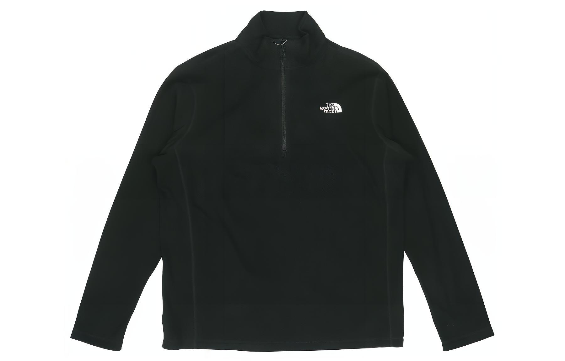 The North Face Retro Half-Zip Pullover Outdoor Sweatshirt Black NF0A4U87-JK3