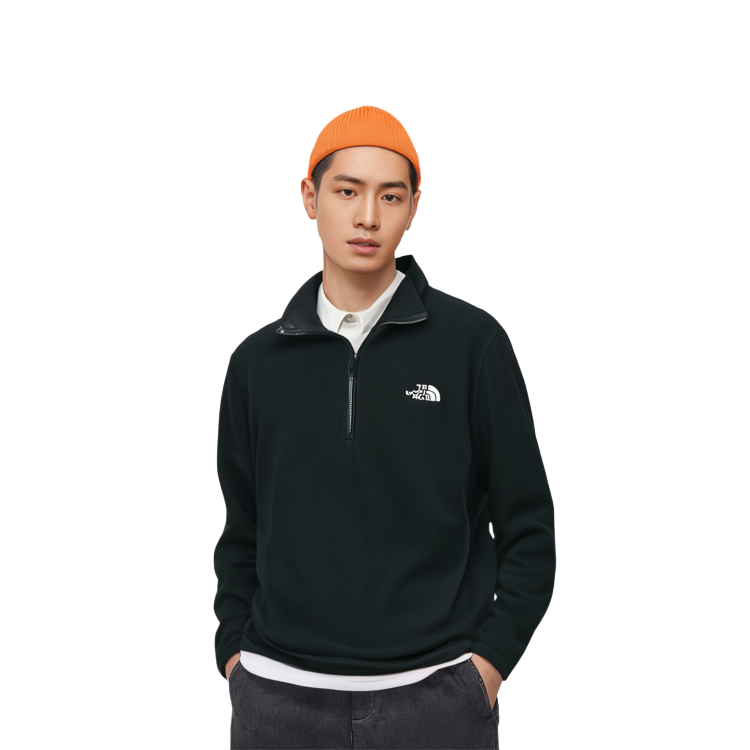 Sizing The North Face Retro Half-Zip Pullover Baju Outdoor Hitam NF0A4U87-JK3