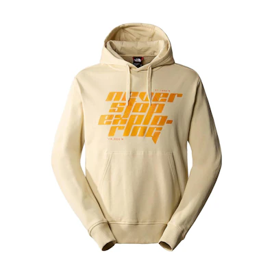 TNF Retro Letter Print Hoodie Sand Color NF0A852Z-3X4
