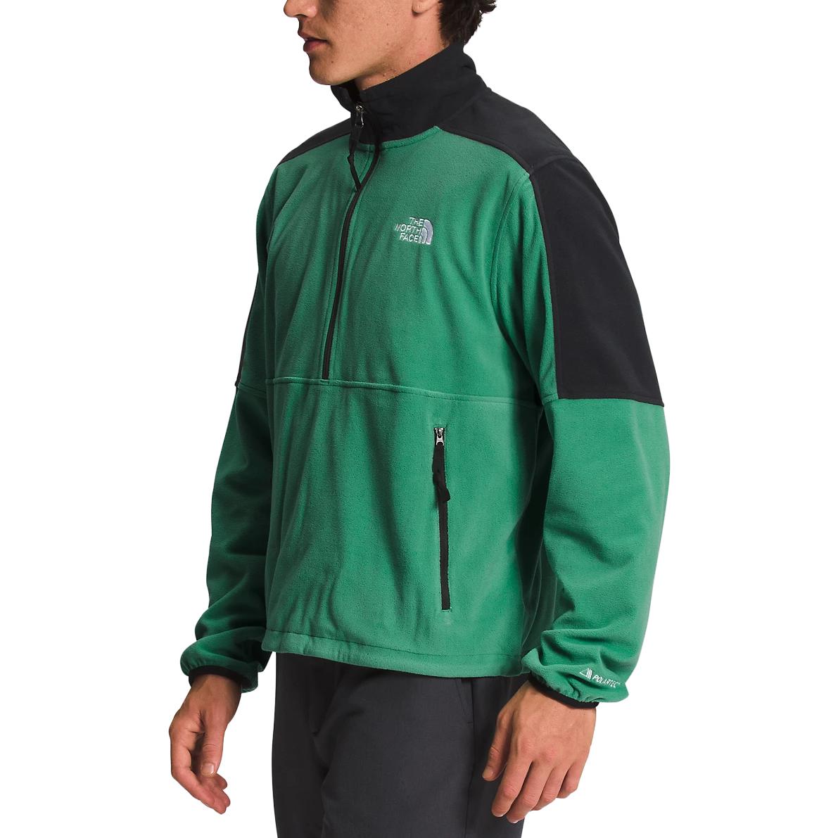 Lookbook The North Face Retro Logo Chaqueta Half-Zip Pullover Negro Verde NF0A7ZXV-N11