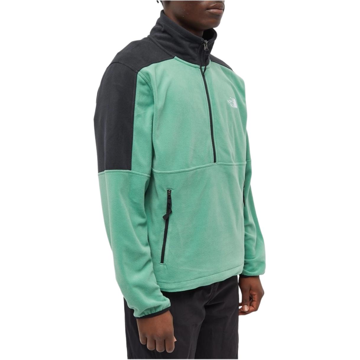 Details for The North Face Retro Logo Chaqueta Half-Zip Pullover Negro Verde NF0A7ZXV-N11