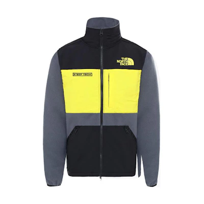 TNF Retro Logo Patchwork Zip-Up Bomber Jacket Men Multicolor NF0A4R6A-SH3