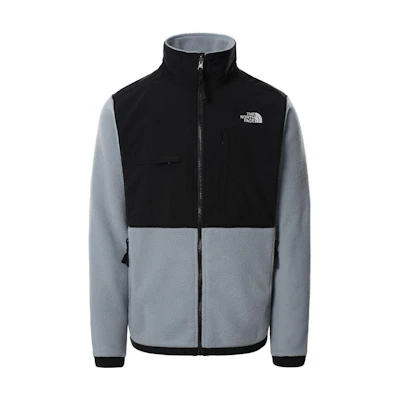 TNF Retro Logo Print Zip-Up Track Jacket Gray NF0A4QYJ-ZDK