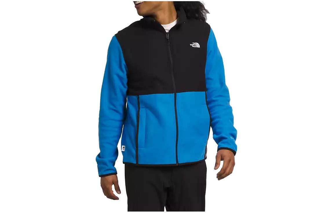 TNF Retro Logo Track Jacket Blue Zipper Jacket NF0A7ZXQ-KPI