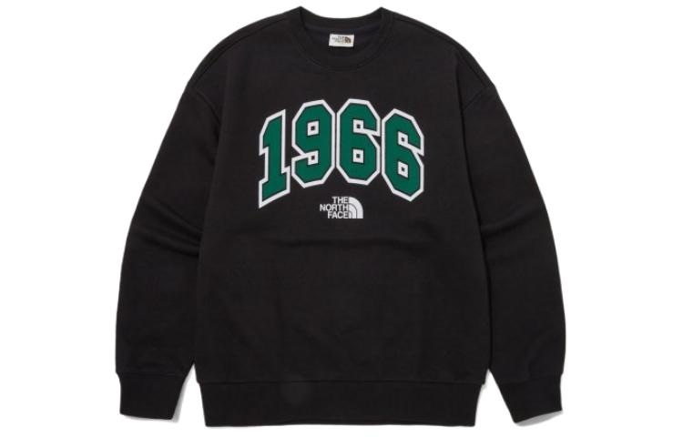 TNF Retro Numeric Print Crewneck Pullover Sweatshirt Black NM5MP51K