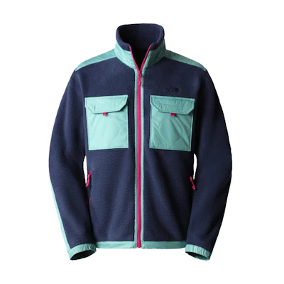 TNF Retro Outdoor Fleece Jacket Navy Blue Multi-Pocket NF0A7UJB-D00