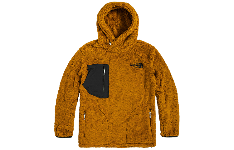 The North Face Retro Outdoor Hoodie Brown Yellow NF0A4U6B-VC7
