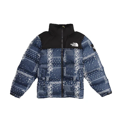 TNF Retro Paisley Outdoor Track Jacket for Men in Blue NJ1DL60K