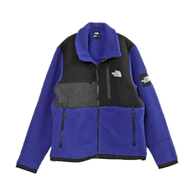 TNF Retro Plaid Logo Print Zip-Up Jacket Blue Men’s NF0A7X32-P40S