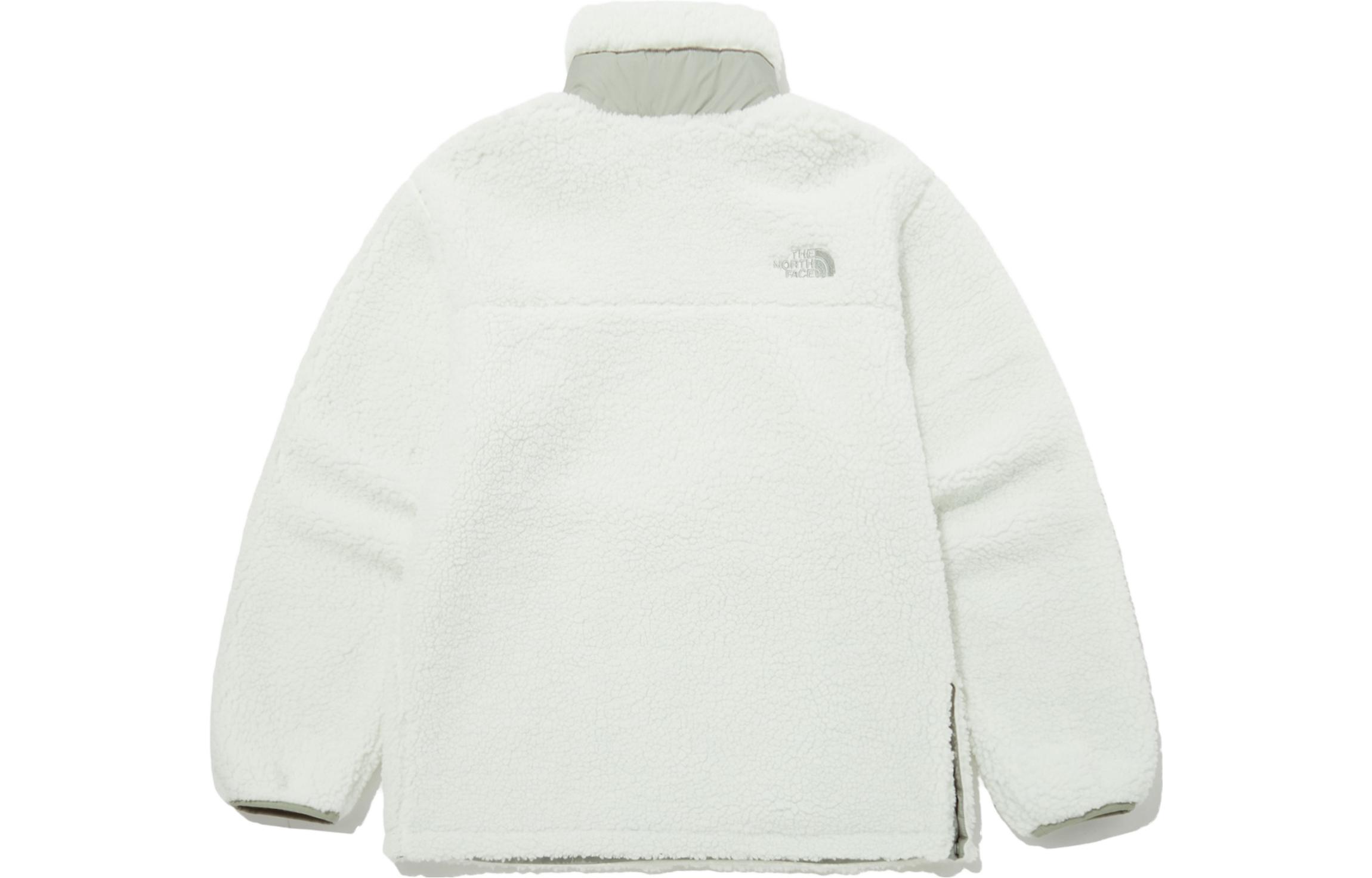 Lookbook The North Face 復古雙面半拉鍊夾克 清新綠 NJ4FP56B