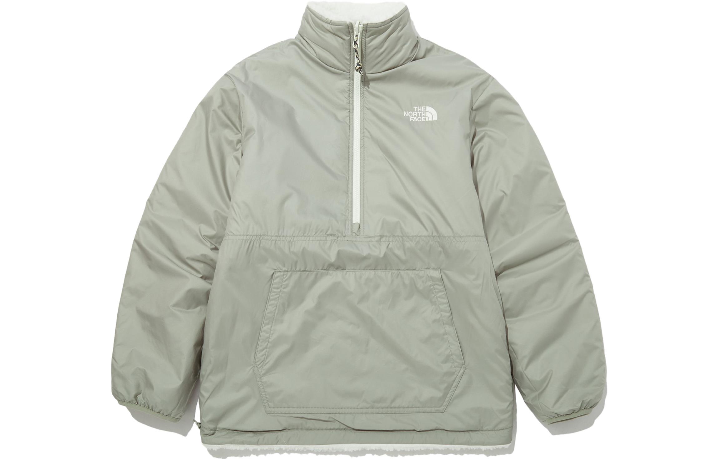 Shop The North Face 復古雙面半拉鍊夾克 清新綠 NJ4FP56B