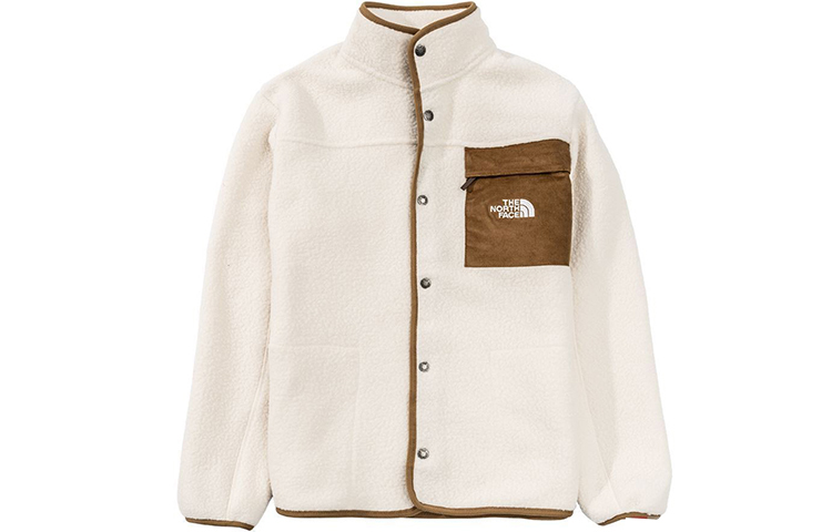 THE NORTH FACE Retro Sport Fleece Outdoor Beige Jacket for Couples 4NB8-11P