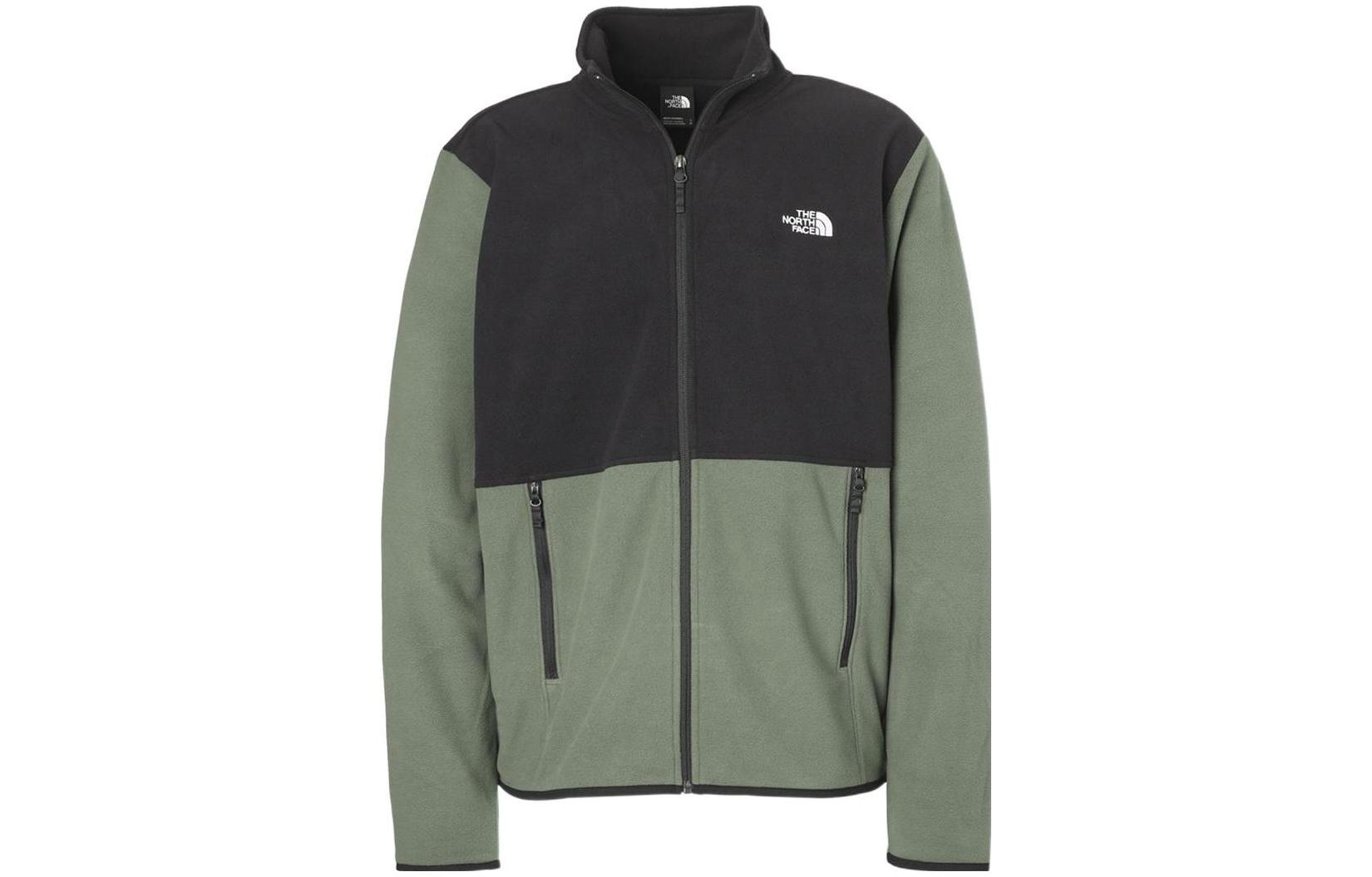 TNF Retro Sports Outdoor Fleece Jacket Black Green NF0A4AJC-WTQ