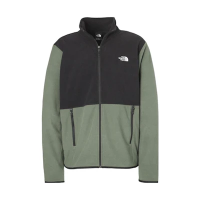 TNF Retro Sports Outdoor Fleece Jacket Black Green NF0A4AJC-WTQ