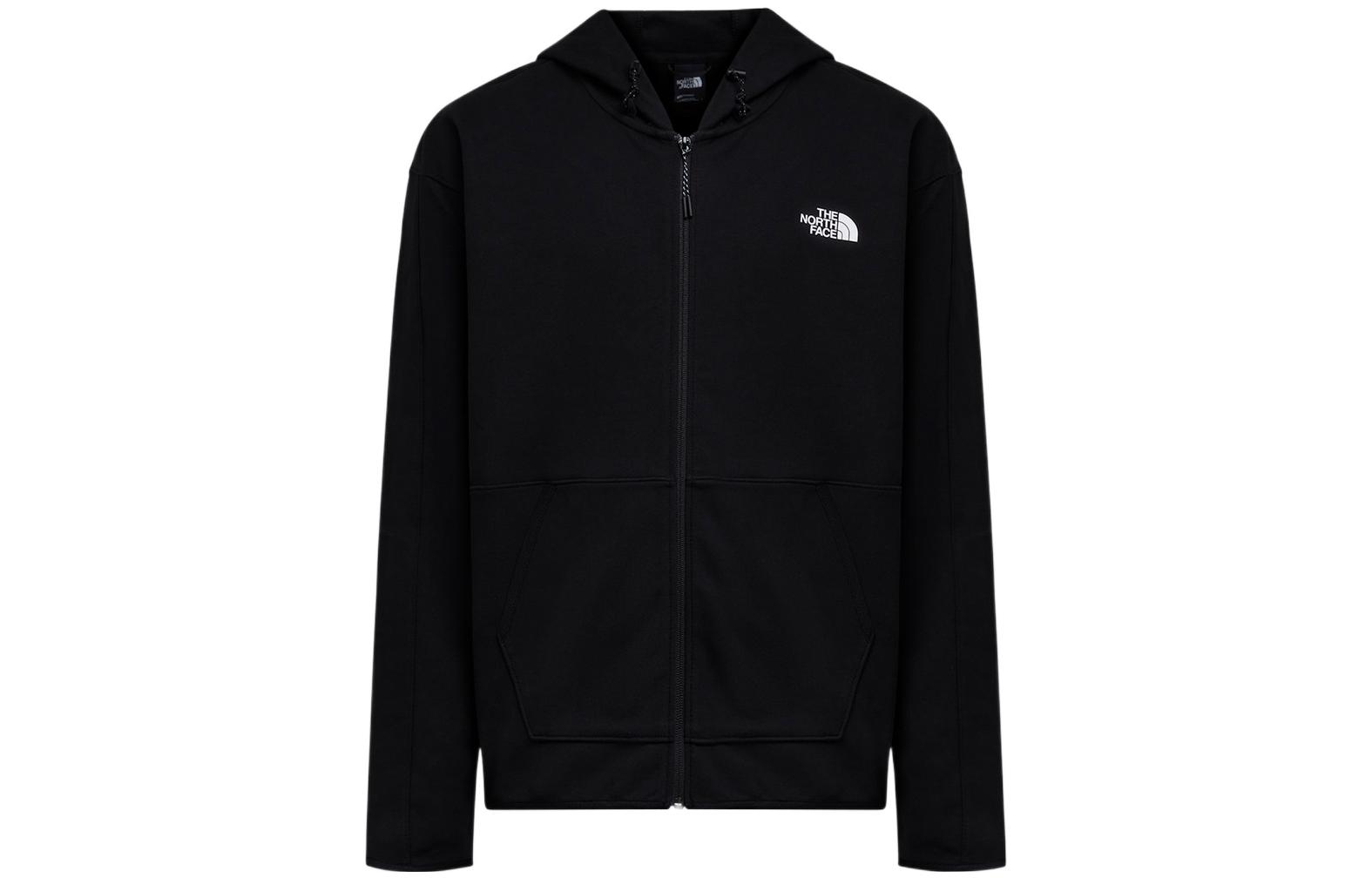TNF Retro Sports Solid Color Embroidered Logo Zip Hoodie NF0A7UQ2-JK3